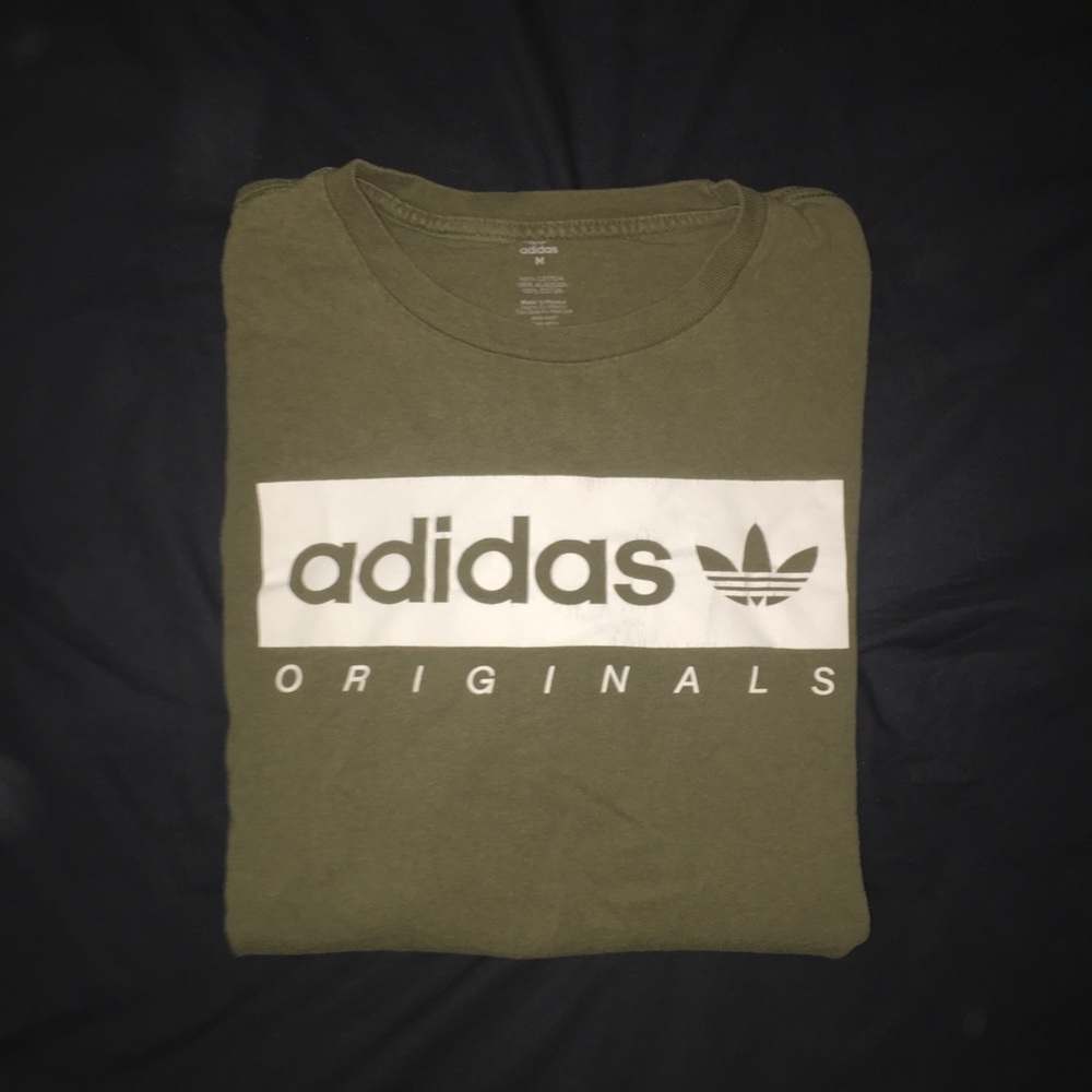 Olive Green Adidas T-Shirt